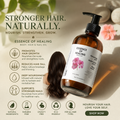 Bottle of 'Essence of Healing' body, hair, and nail oil. Shiny hair and skin helps you heal from within. 